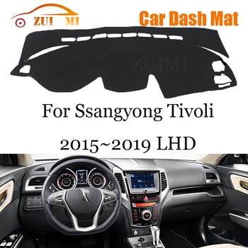 ZUIMI Panel Kryt Dash Mat Dashmat Pre Ssangyong Tivoli 2015~2019 LHD RHD Prístrojovej Doske Kryt Pad slnečník
