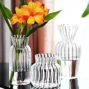 1pc Nordic Tvorivé Transparentné Vázy Rastlín Fľaša kvetináče Hydroponické Terárium Usporiadanie Nádoby Kvet Stole Váza