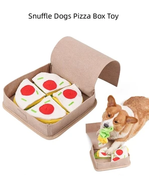 Pizza Krabice Tvar Psa Sniffing Vzdelávacie Hračka Pet Nos Práce Vôňa Snuffle Školenia Kŕmenie Cítil Psa Hrať Puzzle Hračka