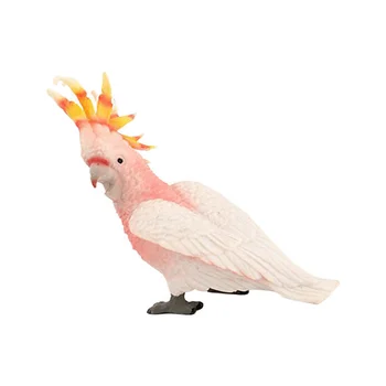 Cockatoo Model Plastové Papagáj Dekor Simulácia Moluccan Obrázok Malý Vták Deti Autíčka Ozdoby Tabuli Hračky