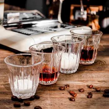 Transparentné Šálku Kávy Sklo Espresso Šálku Kávy INY Style, Barista, Latte Šálky, Hrnčeky pre Cappuccino, Latte Víno, bytové Doplnky