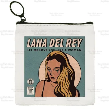 Y2k Speváčka Lana Del Rey Plátno Mince Kabelku Spojka Ldr 90. rokoch Len pre Život Handričkou Mince Kabelku Študent Prípade Prispôsobenie