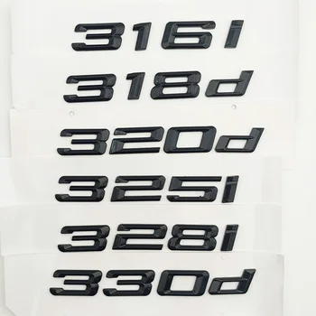 3d Chrome Listy Pre Kufri Znak, Odznak BMW 318i 325i 328i 330i 330d 320i 320d E90 E46 F30 E36 E30 Logo Nálepky Príslušenstvo