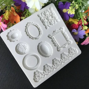 Nový Európsky Retro Úľavu Vzor Šperky 3D Silikónové Formy Fondant Cake Zdobenie Nástroje Tortu Formy na Pečenie Nástroje