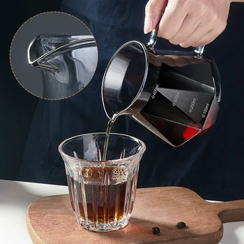 Káva Dripper Nastaviť Filtre 360ml/400 ml/600 ml Zalejeme kávovar Kužeľovej Ponorenie Rúk-Uvarená Sklo Odkvapkávaniu Kávy Filter Pohár