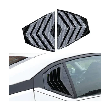 Zadné Bočné Okná Žalúzie Air Vent Lopatka slnečník Uzávierky Panel Kryt pre Nissan Sentra 2020-2022 - Carbon Fiber