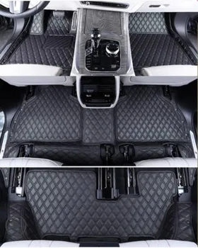 Dobrá kvalita! Vlastné špeciálne auto podlahové rohože pre Lincoln Navigator 7 miest 2023-2018 trvanlivé nepremokavé koberce,doprava Zdarma