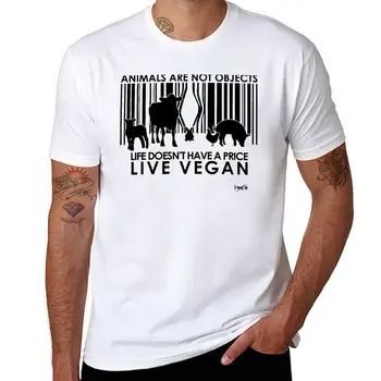 Nové VeganChic ~ Zvieratá Nie Sú Objekty T-Shirt roztomilý oblečenie kórejský módne pánske grafické t-shirts hip hop