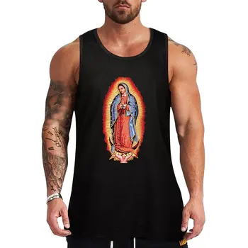 Nové panna Mária z Guadalupe Panny Márie tielko bez rukávov Športové tričko muž