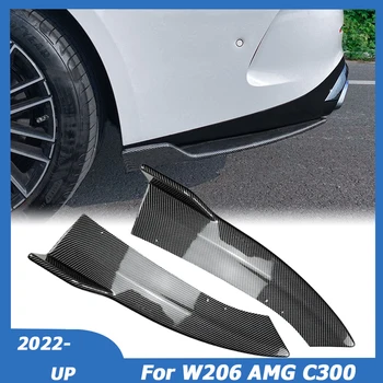 Pre Mercedes Benz W206 C200 C260 C300 AMG 2022 2023 Zadný Nárazník Difúzor Strane Splitter Spojler Kryt Nálepky, Auto Príslušenstvo