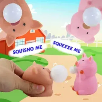 Nové Zviera Vyfúknutie Bubliny Hračka Žmýka pre odbúranie Stresu Zábavnej Bublina Cartoon Zvierat Hračky Fúkanie Bublín pre Detské