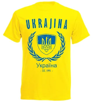 T-Košele Módne 2019 Lete Nové Mužov Bavlna T-Shirt Ukrajina T-Shirt pánske Futbalista Legenda Soccers Bežné Topy Tees