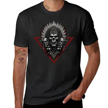 Nové Aztec Lebky Bojovník T-Shirt rýchle sušenie tričko nadrozmerné t shirt rýchle sušenie t-shirt tees mens vysoký tričká