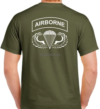 Vzdušné T-Shirt 2 Stranný Tee 82Nd 101St Výsadkár 0027 2 Vytlačené T Shirt 2018 Módne Značky