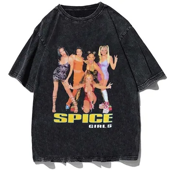 Hop Topy Tees Spice Girls T Shirt Mužov Módne tričká Bavlnené Tričko Hip Ženy Tričko Retro Camiseta Letné Krátke Rukávy Tees