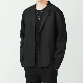 Nové Dorazí Kórea Štýl Mužov Blejzre Klasický Dizajn Farbou Bežné Denné Business Bunda Muž Jeseň Sprint Kabát