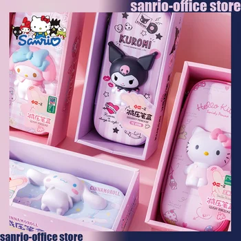 Anime Sanrio Papiernictvo Hellokitty Kuromi Moje Melódie Dekompresný Ceruzka Box Multi Funkčné Študent Kawaii Office Peračníky