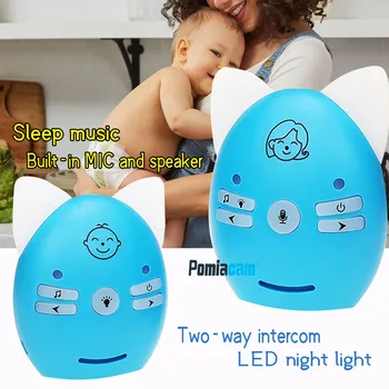 Baby-monitor Prenosného Baby Sitter 2.4 GHz Č-WIFI Baby Monitor Audio Digitálny Hlasový Vysielanie Dvakrát Hovoriť Walkie-talkie) pre dieťa