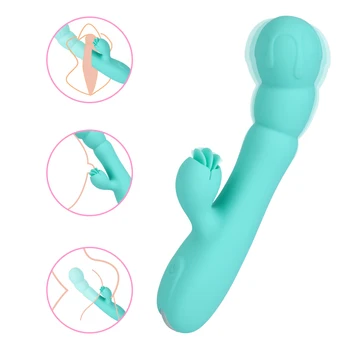 16 cm Králik Vibrátory pre Ženy Klitorisu Olizuje Vaginálny, Análny Plug Dilda Žena Masturbator Sexuálne Hračky, Erotické Produkt Nakupovať Diskrétne