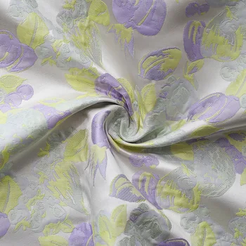 Nový Malý Svieži Štýl Priadze-farbené Žakárové Tkaniny s Mint Zelenej Úľavu, Osviežujúci Textúra Tkaniny pre Šitie