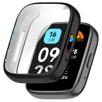 Mäkké Silikónové puzdro Skla Pre Redmi Sledujte 3 Aktívne 3 Lite Smart Watchband Screen Protector Kryt pre Xiao Redmi Sledujte 3 Aktívne