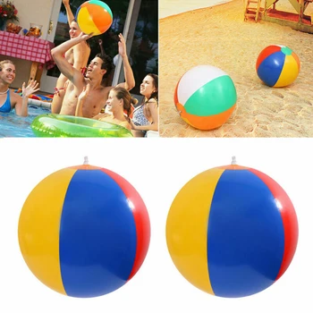 23 cm Nafukovacie Beach Ball PVC Vodou Balóny Dúha-Farebné Gule, Letné Vonkajšie Plážové Kúpalisko Float Plavecké Krúžky