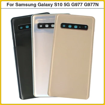 Pre Samsung Galaxy s rezacím zariadením S10 5G SM-G977B G977F Batérie Zadný Kryt Zadné Dvere 3D Sklenený Panel Bývanie Prípade Lepidlo +Objektív Fotoaparátu Nahradiť 