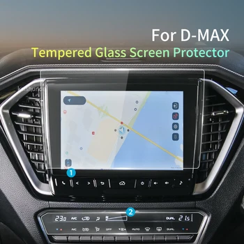 Auto Samolepky Screen Protector Pre ISUZU D-MAX roku 2020, 2023 Tvrdené Sklo Ochranný Film Carplay Navigácie Príslušenstvo Vozidla