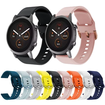 Silikónové Popruh Pre Ticwatch E3 E S 2 Smart hodinkám Príslušenstvo Pre Ticwatch Pro 3 2021 GTH GTX Nepremokavé Športové Náramok Nové