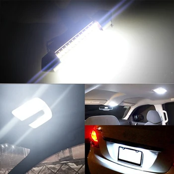 10pcs Žiarovky, Lampy Auto LED Svetlá 180 Lumen 12V Krytý Mapu Dome Svetlá 31mm/36 mm/39 mm/41mm Svetlá Vozidla Vlkovcový Auto Svetla
