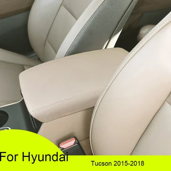 Vlastné Originálne Auto, Lakťová Opierka Obal Pre Hyundai Tucson 2015-2018 Umelej Kože Auto Opierkou Kryt Výbava Stredovej Konzoly Veko
