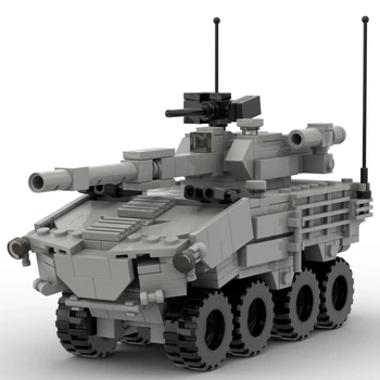 Originálny Dizajn Nádrž Mecha Warfare Vojak Roboty Model Montáž Drobných Čiastočiek, Stavebné Bloky, Hračky Pre Deti, Tehly MOC