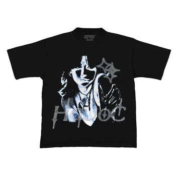 Harajuku T Košele pánske Módne Nadrozmerné T-shirts Muži T-shirt Joker HA Clohting Topy Tee Streetwear Hip Hop Bežné Krátky Rukáv