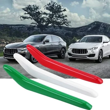3ks Auto Gril Vložiť Výbava pre Maserati Levante 2017-2018 Auto Lesklý Prednej Mriežky Pruhy Svetlý Dekor Exterior Styling