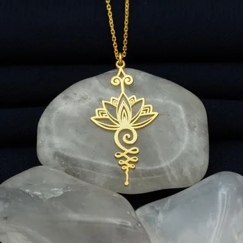 Lotus Náhrdelník Prívesok Prívesok Náhrdelník Hippie Náhrdelník s Lotus-Jóga Šperky Duté