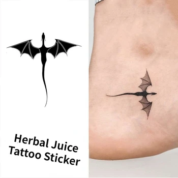 Módne Čierne Lietajúci Drak Šťavy Tetovanie Nálepka Pre Ženy, Mužov 2023 Telo Dočasné Tetovanie Nálepky Y2K Falošné Tetovanie Nálepky Roztomilý