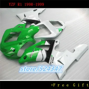 Nn-vysoká kvalita S horské nastaviť pre 1998 1999 YZF-R1 biela zelená čierna YZF R1 98 99 kapotáže auta Motocyklové Príslušenstvo & Časti