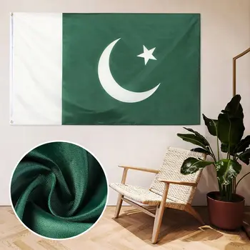 Polyester Strana navrhne Obojstranný 90*150 CM/3 x 5 FT Bannery Slávnostné Články Pakistan Vlajka Bunting