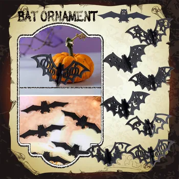 Drevené Bat Siluetu Horor Dekorácie Halloween Dekorácie Domácej Ploche Dovolenku, Dekorácie, Ozdoby, Svadobné Dekorácie