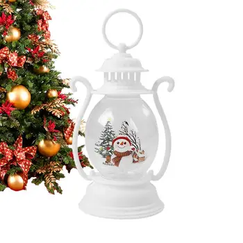 Vianočné LED Svietidlo Snehuliaka, Vianočné Dekorácie Sneh Glóbusov S LED Korálky Otec Vianoc A Snehuliak Scény Tvar Svietidla