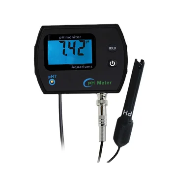 Meter Podsvietenie Displej Digitálny Tester Veľké Kvalitu Kyslosti Vody 0.00-14.00 ph Monitor Adaptér