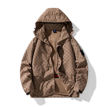 Na jar a na jeseň nový štýl bunda pánske vietor-dôkaz nepremokavé módne neforemné bunda s kapucňou