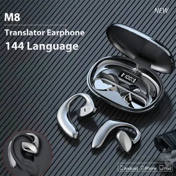 M8 Preklad Slúchadlá 144 LaM8 Translnguages okamžité Preložiť Smart Hlas Prekladateľ Bezdrôtové Bluetooth Slúchadlá Translator