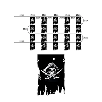 90x150cm Dead Mans Chest Dvojité Rozbité Lebky Pirát Jack Rackhama Jolly Roger Flag String Dekorácie Banner FLAGLAND