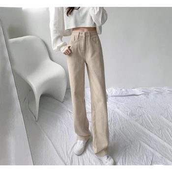Vysoký Pás Širokú Nohu, Džínsy Ženy Bežné Veľká Veľkosť 5xl Neforemné Rovné Denim Nohavice kórejský Streetwear Vaqueros Vintage Pantalones