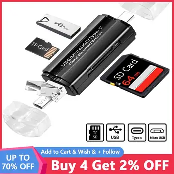 Čítačka kariet High Speed SD TF (Micro SD Kariet Typu C, USB C Micro USB, Usb 2.0 Pamäť OTG Card Reader Pre Android Tablet PC