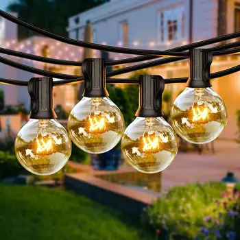 Vlkovcový LED Svete String Svetlá Víla LED G40 Vonku Na Vianočný Večierok Záhradný Dekoratívny Veniec Lampa Ulici Terasa Dvore