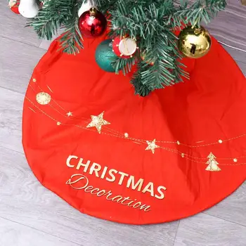 90 cm Flannelette Elk Vianoce Rozloženie Nový Rok Tvorivé Vianočné Koberec Vianoce, Výzdoba Vianočného Stromčeka Sukne Rohože Kryt