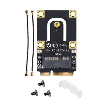 M. 2 slot karty Mini PCI-E Adaptér Bez WiFi 6E AX210 Bezdrôtovú Kartu, 5374Mbps 802.11 AX 2.4 G/5 ghz/6Ghz BT5.2, M. 2 Mini PCIE
