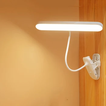 LED Svetla na Čítanie s Klip USB Nabíjateľné Kniha Svetlá, Ochrana Očí 24 Led Flexibilný Krk Noc Posteľ, Lampa, Dotykové Ovládanie
